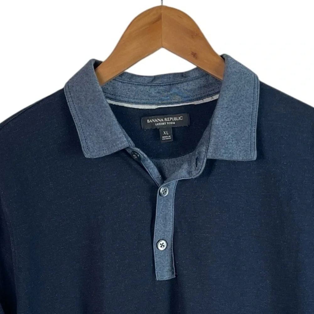 PO203 Men’s Banana Republic Luxury Touch Business Casual Polo Shirt XL